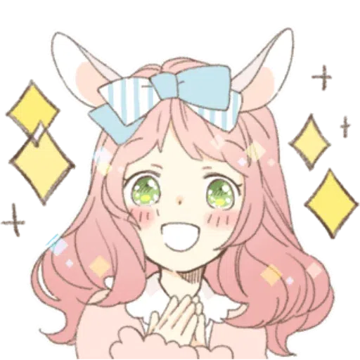 Rabbit Ear Girl Rosy - Sticker 11
