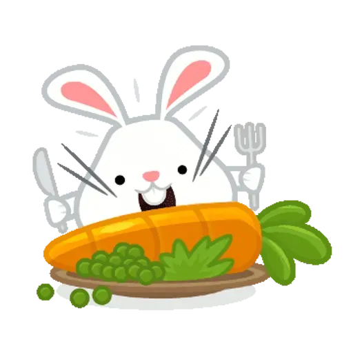 Hangouts bunny - Sticker 9