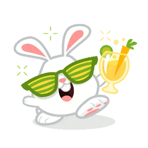 Hangouts bunny - Sticker
