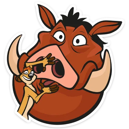 Timon and Pumba - Sticker 12