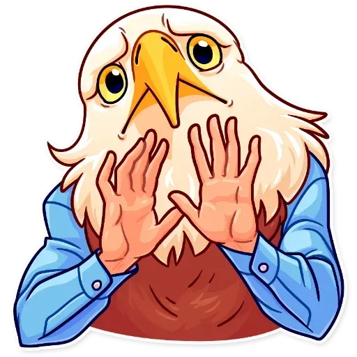 Birds with Arms - Sticker 22