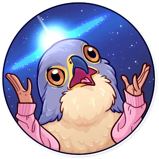 Birds with Arms - Sticker 27