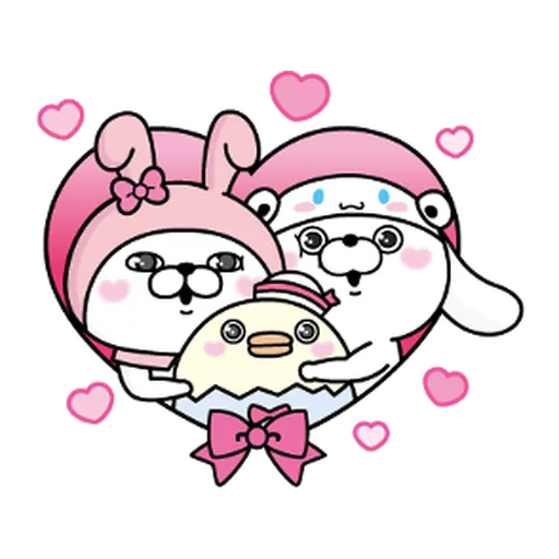 YOSISTAMP-兔兔100%過激貼圖 2 + SANRIO CHARACTERS - Sticker 29
