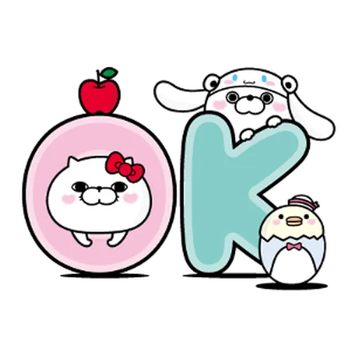 YOSISTAMP-兔兔100%過激貼圖 2 + SANRIO CHARACTERS - Sticker 11