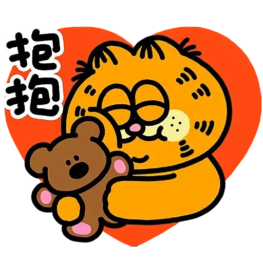 Plastic Thing x Garfield GARFATTY BELLY (加菲貓, 新年, CNY) - Sticker 10