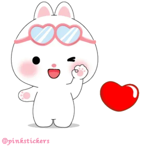 Cute rabbit - Sticker 25