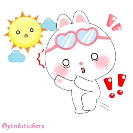 Cute rabbit - Sticker 27