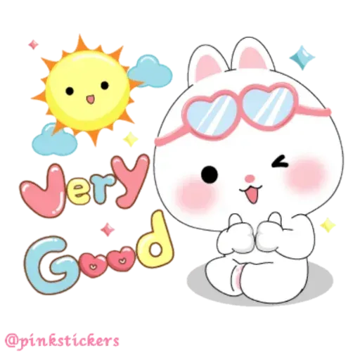 Cute rabbit - Sticker 10