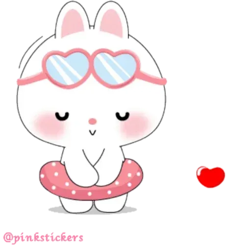 Cute rabbit - Sticker 9