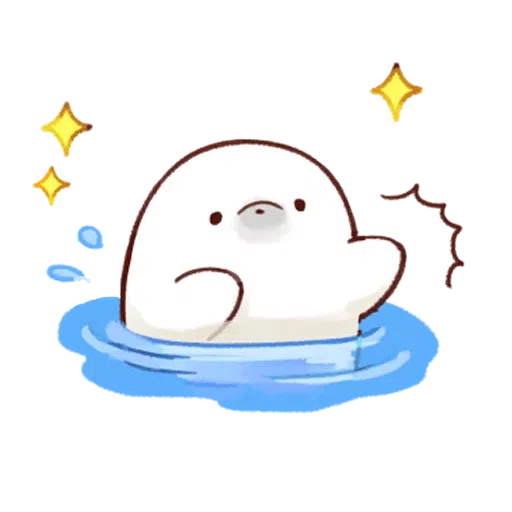 Soft and cute seal - Sticker 10