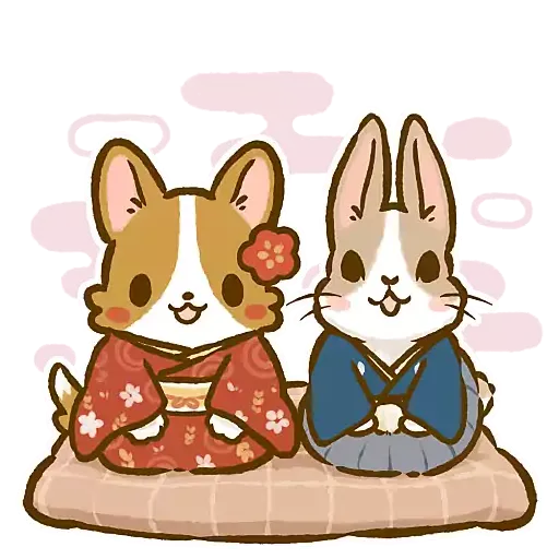 ʟᴀᴢʏ ᴄᴏʀɢɪ - 新春2023🐰 - Sticker 10