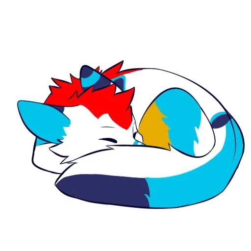 Fox on fluffy - Sticker 27
