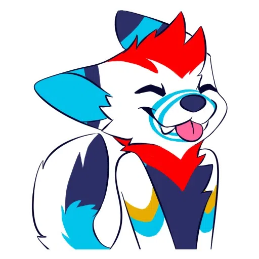 Fox on fluffy - Sticker 20