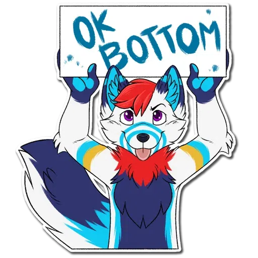 Fox on fluffy - Sticker 12