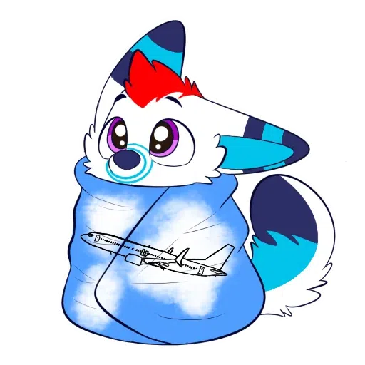 Fox on fluffy - Sticker 24