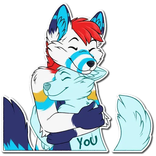 Fox on fluffy - Sticker 11