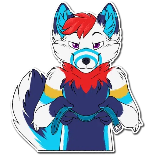 Fox on fluffy - Sticker 19