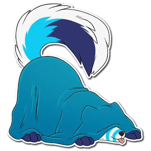 Fox on fluffy - Sticker 13