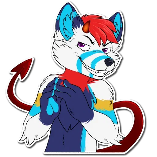 Fox on fluffy - Sticker 9