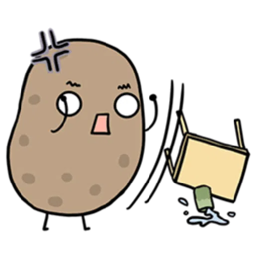 Kawaii Potato - Sticker 24