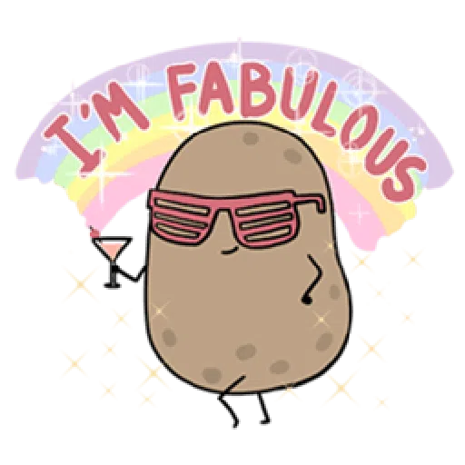 Kawaii Potato - Sticker 23