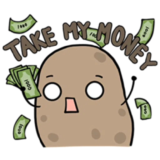 Kawaii Potato - Sticker 10