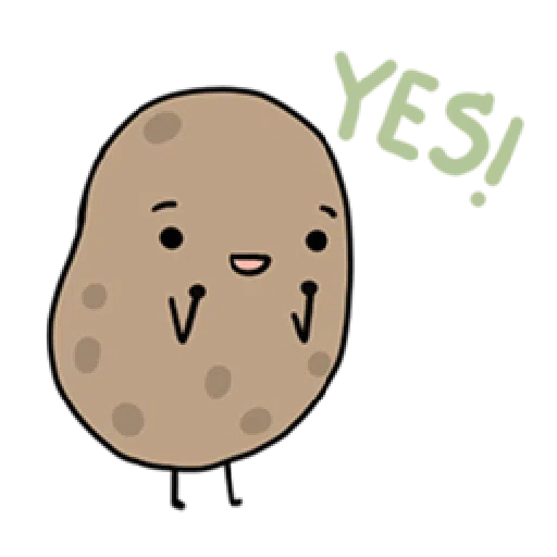 Kawaii Potato - Sticker 17