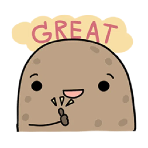 Kawaii Potato - Sticker 9