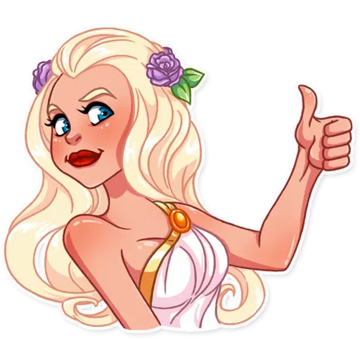 Girl in love - Sticker 21