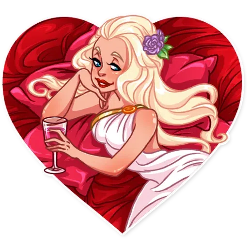 Girl in love - Sticker 30