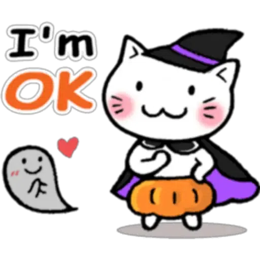 Halloween Cat - Sticker