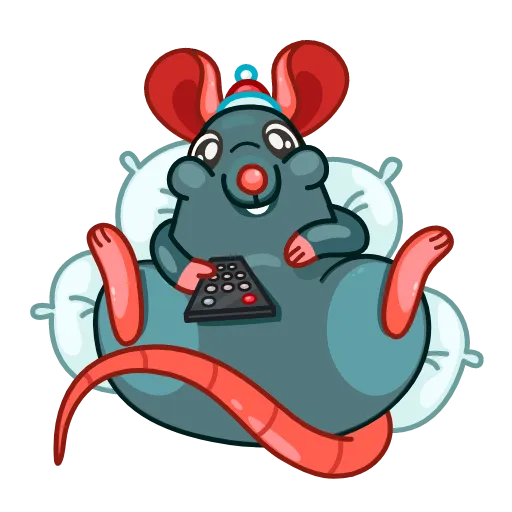 Mr. Christmas Rat - Sticker 13