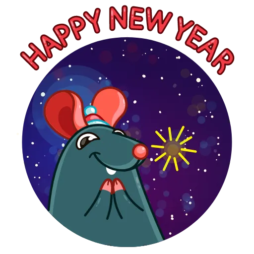 Mr. Christmas Rat - Sticker 12