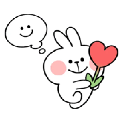 spoiled rabbit smile person 10 - Sticker 28