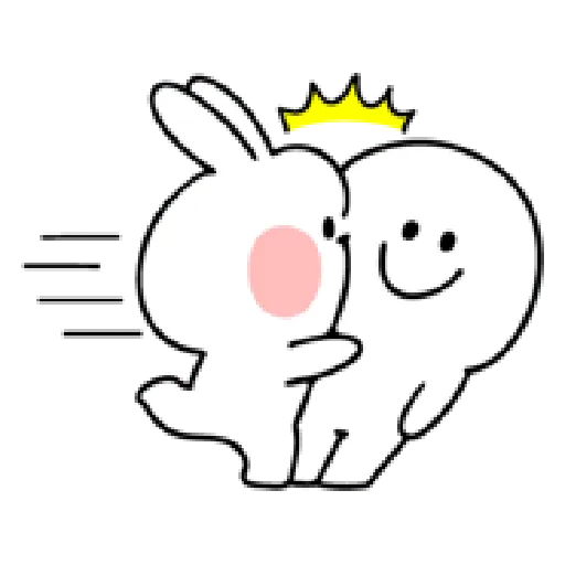 spoiled rabbit smile person 10 - Sticker 13