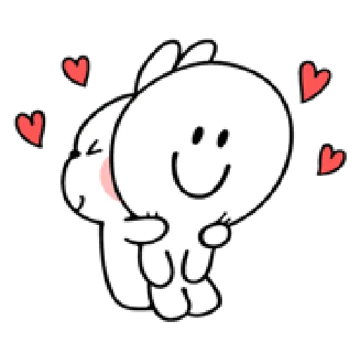 spoiled rabbit smile person 10 - Sticker 21