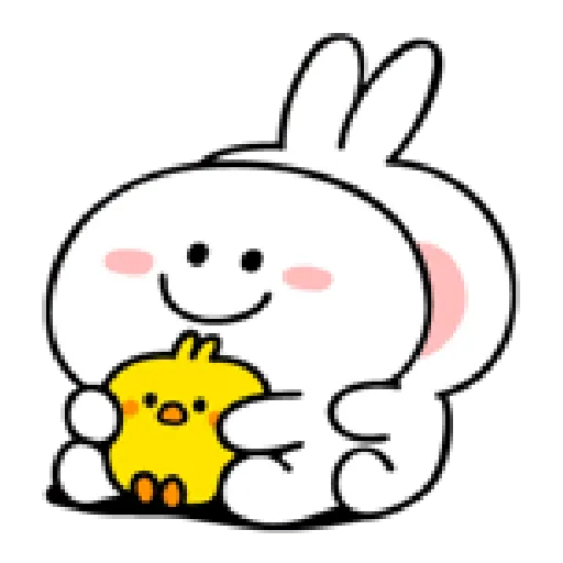 spoiled rabbit smile person 10 - Sticker 10