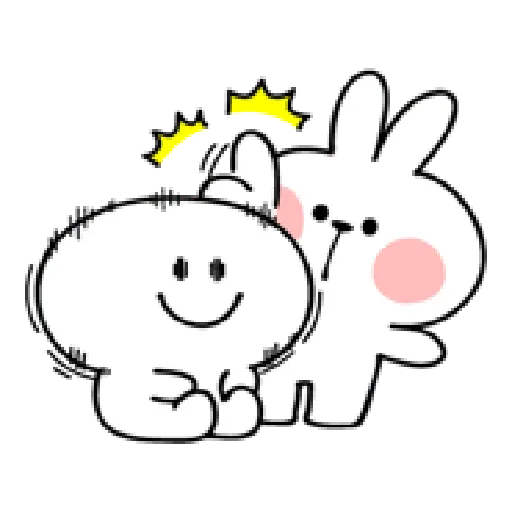 spoiled rabbit smile person 10 - Sticker 25