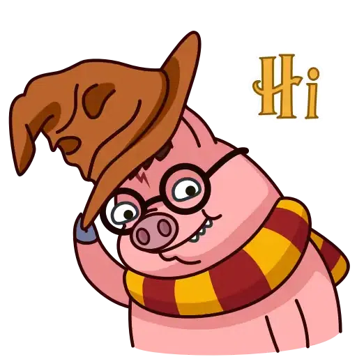 Potter Pig - Sticker
