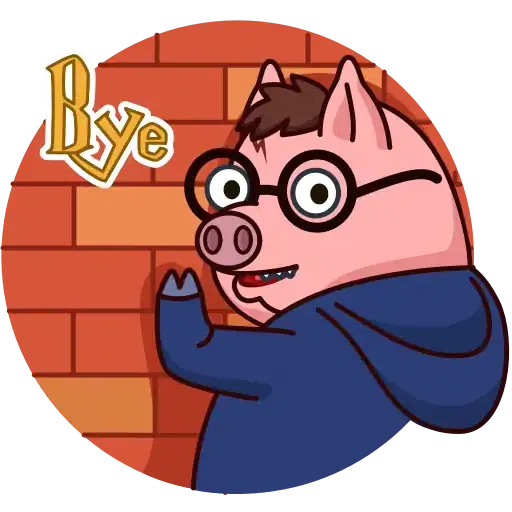 Potter Pig - Sticker