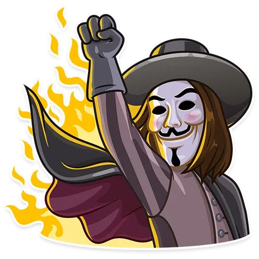 Guy Fawkes - Sticker 21