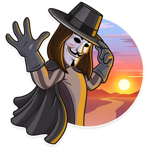 Guy Fawkes - Sticker 15