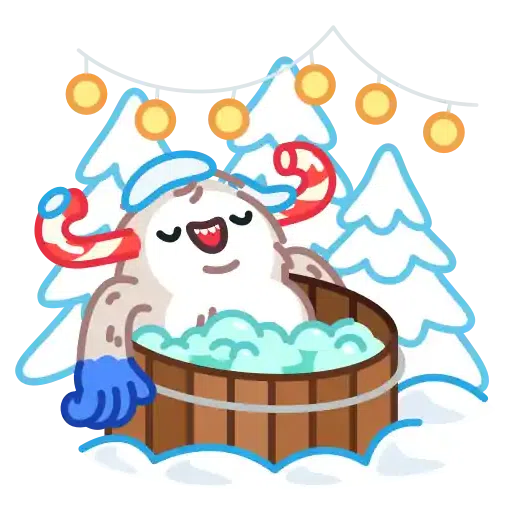 Yeti on Holidays - Sticker 15