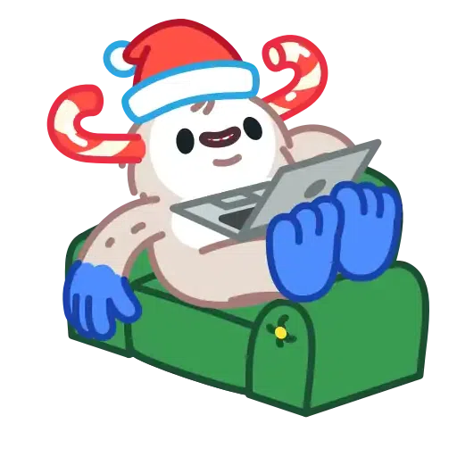 Yeti on Holidays - Sticker 19