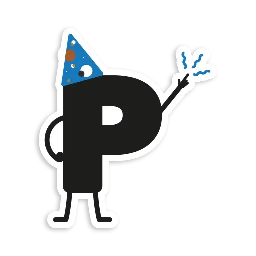 Letter Stickers - Sticker 16
