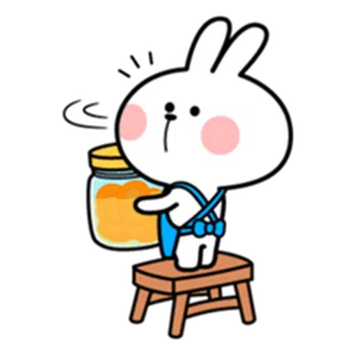 spoilt rabbit apron - Sticker 11