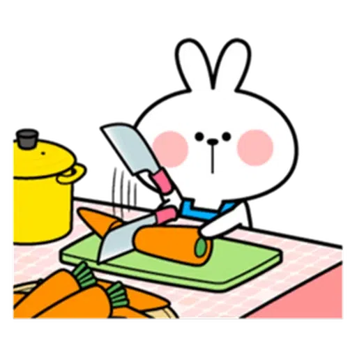 spoilt rabbit apron - Sticker 15