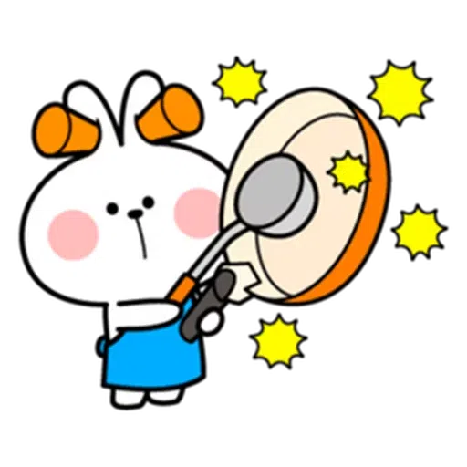 spoilt rabbit apron - Sticker 17