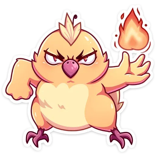 Chicken Fire - Sticker 16