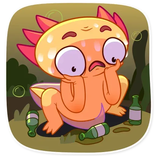 Mexican Axolotl - Sticker 16